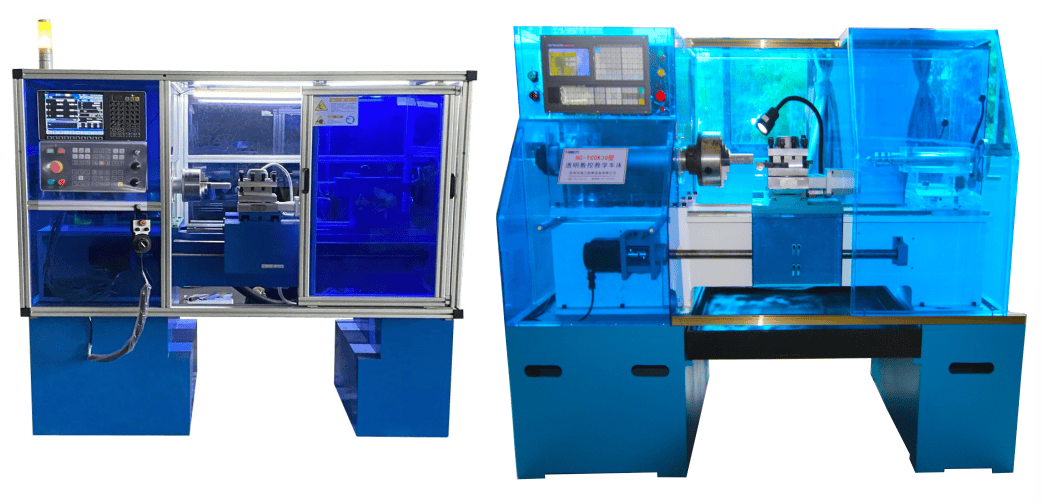 透明數(shù)控教學(xué)機(jī)床凱恩帝系統(tǒng)模擬車床模型